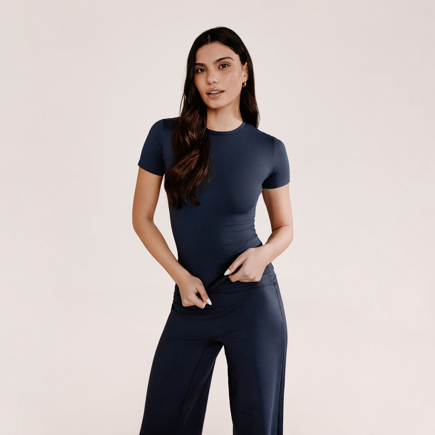 Ultimate Everyday Wide leg Trouser- Vintage Navy