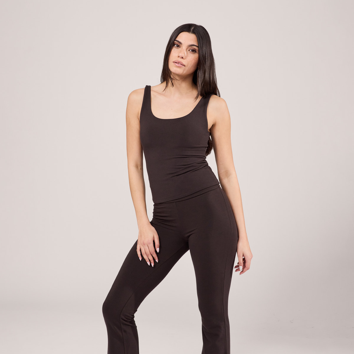 Leichtes Alltags-Tanktop – Black Coffee