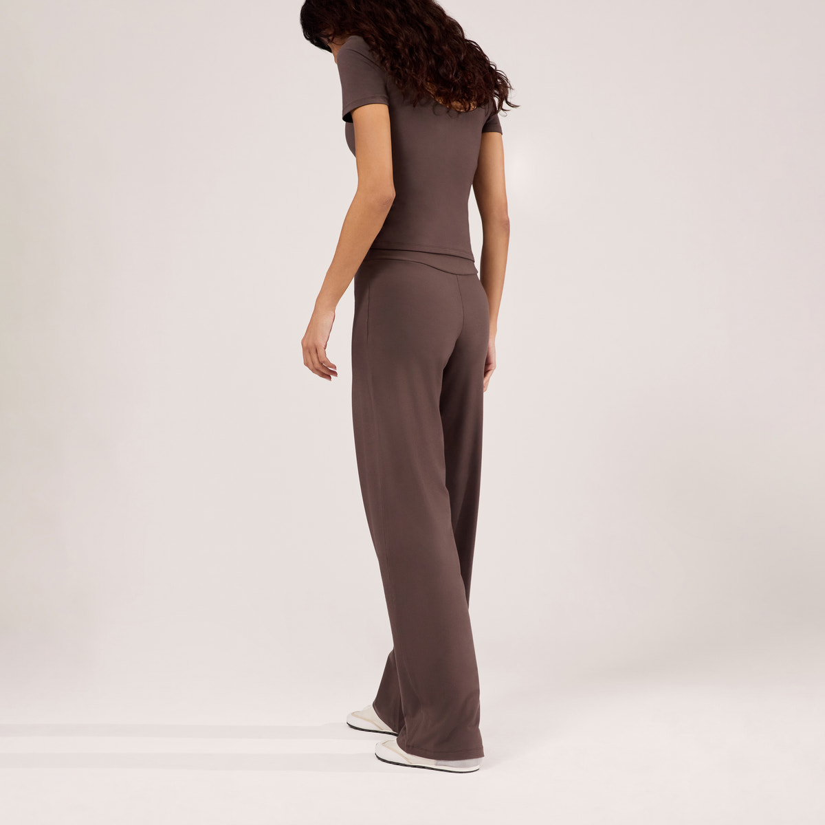 Leichte weite Hose – Espressobraun