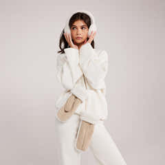 Varsity Strickpullover Oversized – Off-White