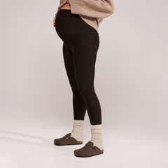 Umstandsleggings Winter Alltag - Espressobraun