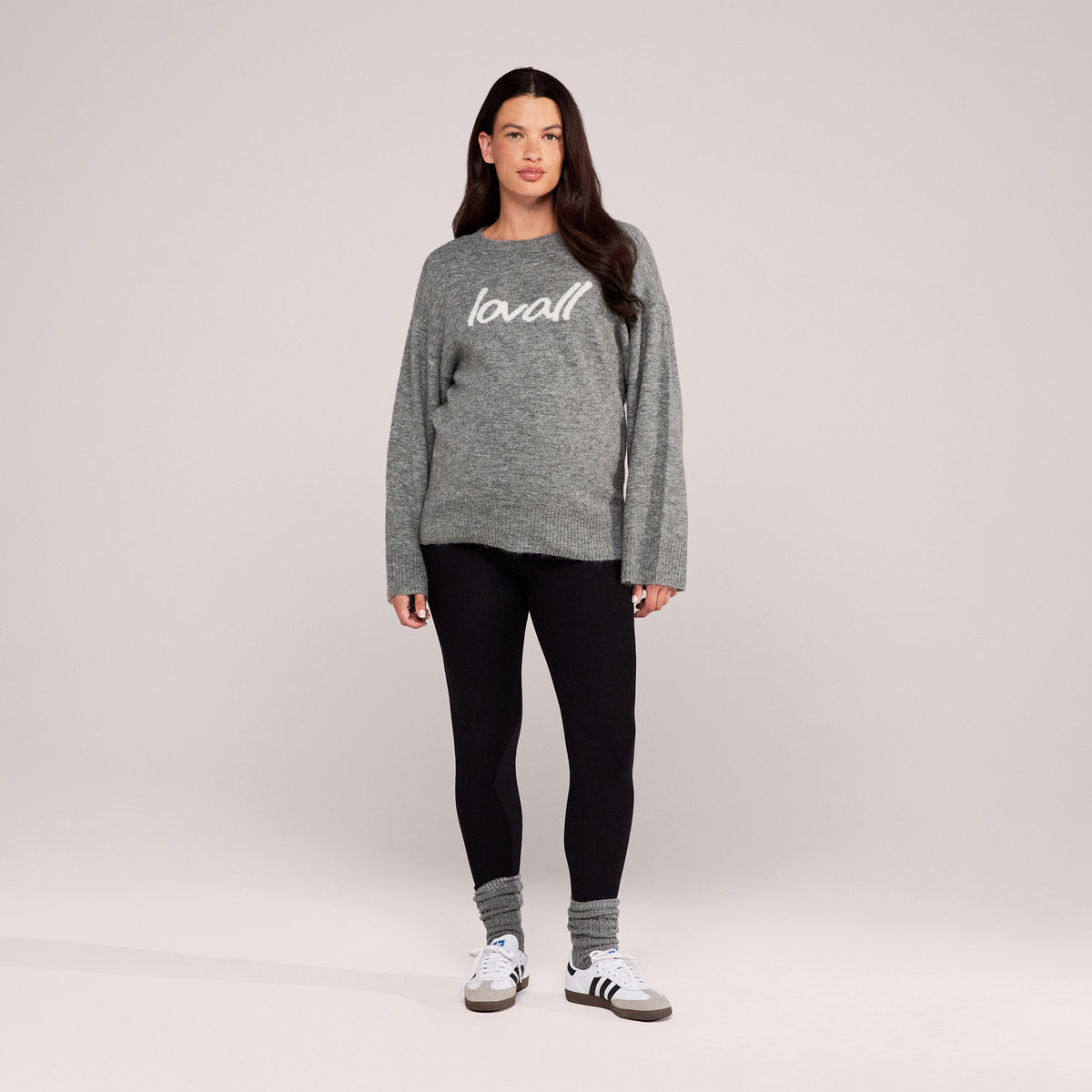 Umstands-Winter-Leggings für jeden Tag – Schwarz
