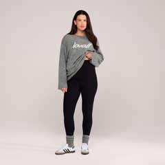 Umstands-Winter-Leggings für jeden Tag – Schwarz