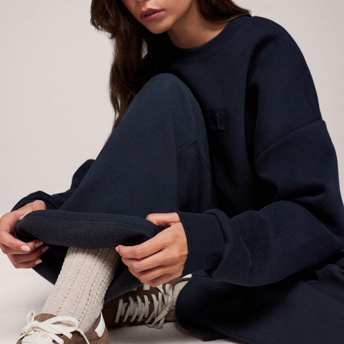 Winterhose mit weitem Bein – Black Coffee