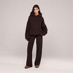 Winterhose mit weitem Bein – Black Coffee