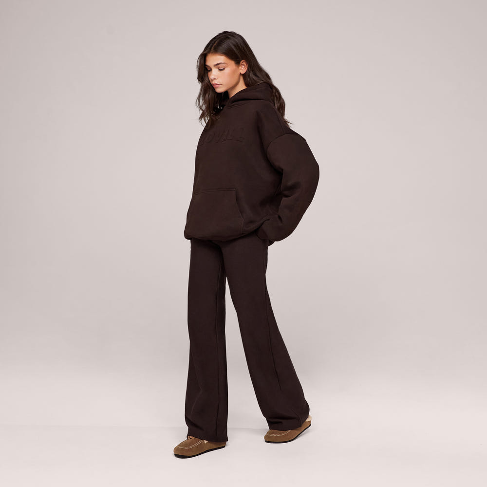 Winterhose mit weitem Bein – Black Coffee