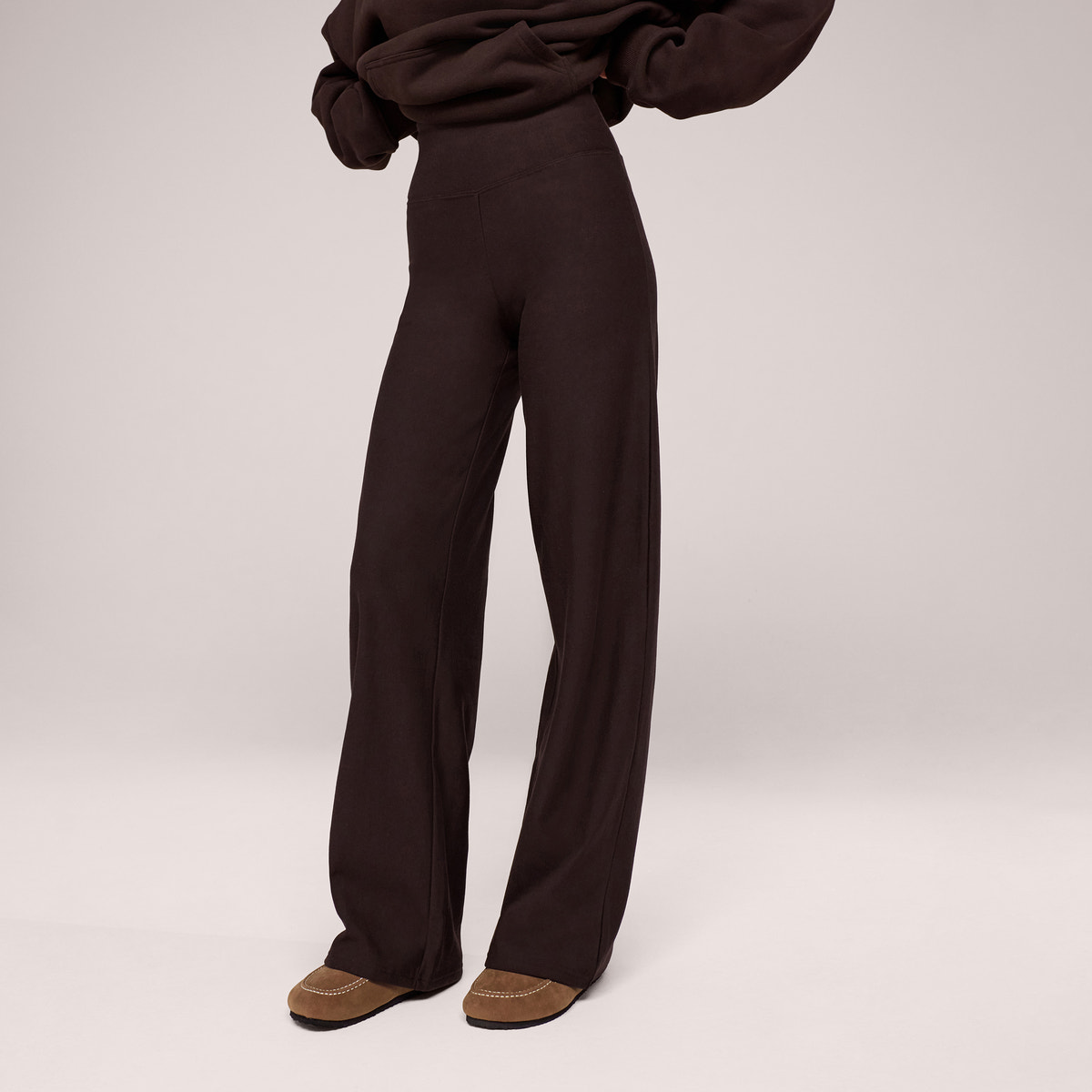 Winterhose mit weitem Bein – Black Coffee