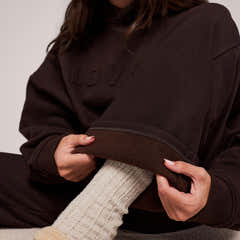 Winterhose mit weitem Bein – Black Coffee