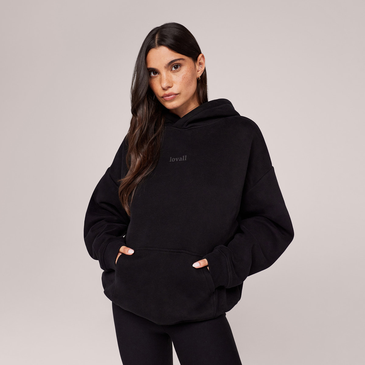 Schwerer Oversized Hoodie - Espressobraun
