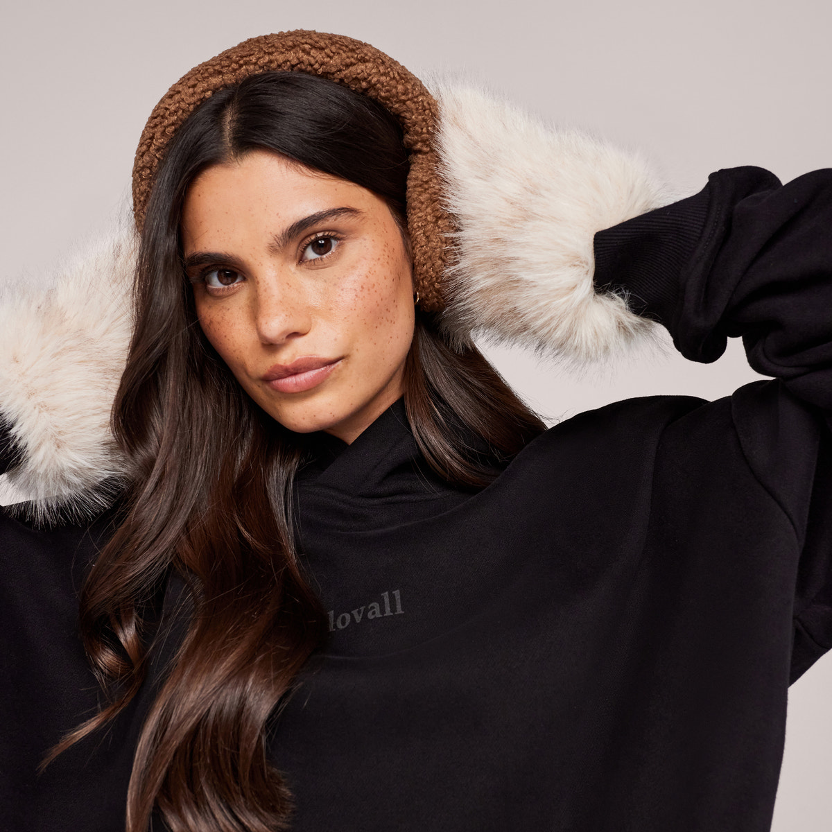 Schwerer Oversized Hoodie - Espressobraun