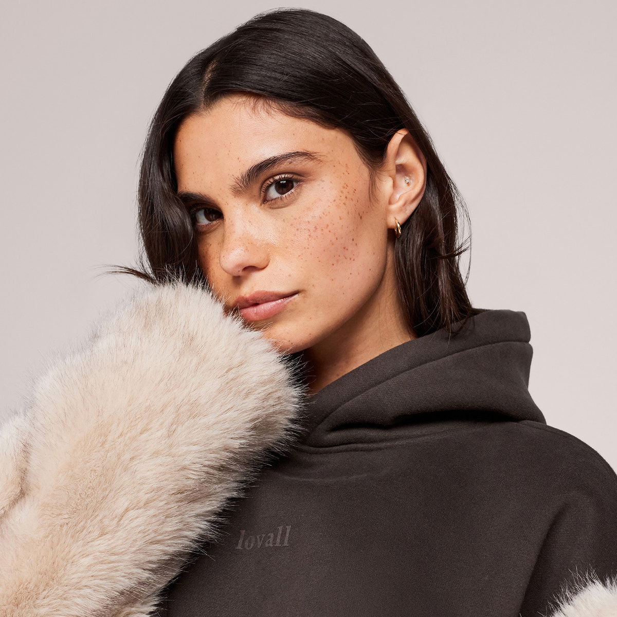Schwerer Oversized Hoodie - Espressobraun