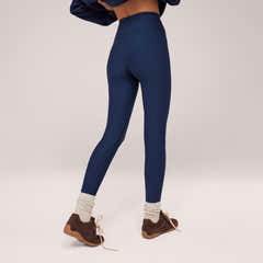 Winter Alltags-Leggings mit hohem Bund – Marineblau