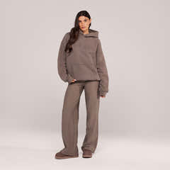 Winterhose mit weitem Bein – Black Coffee