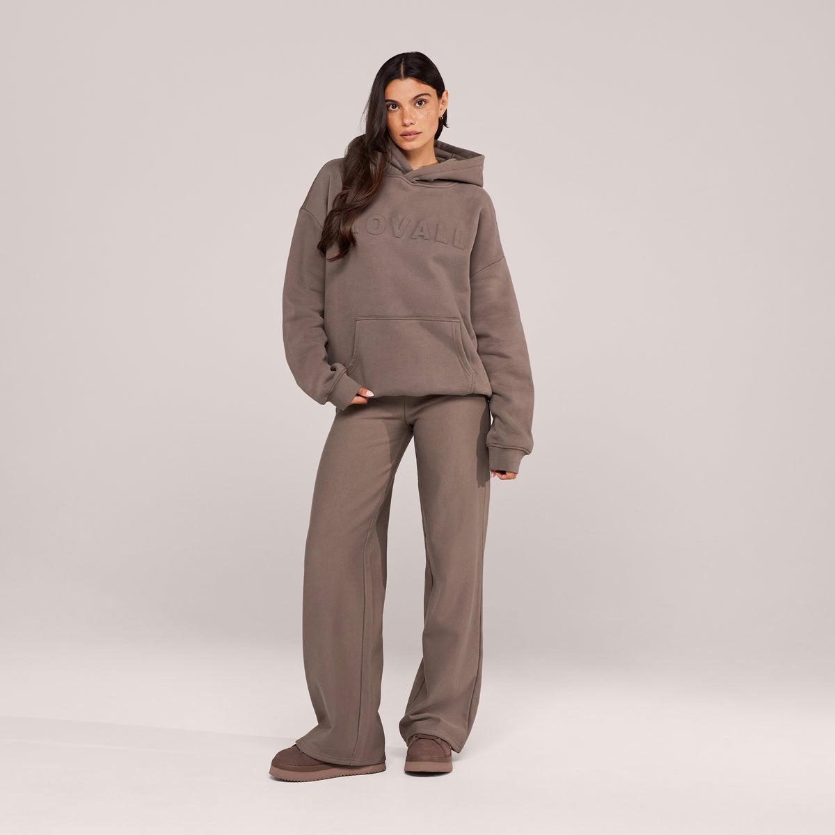 Winterhose mit weitem Bein – Black Coffee