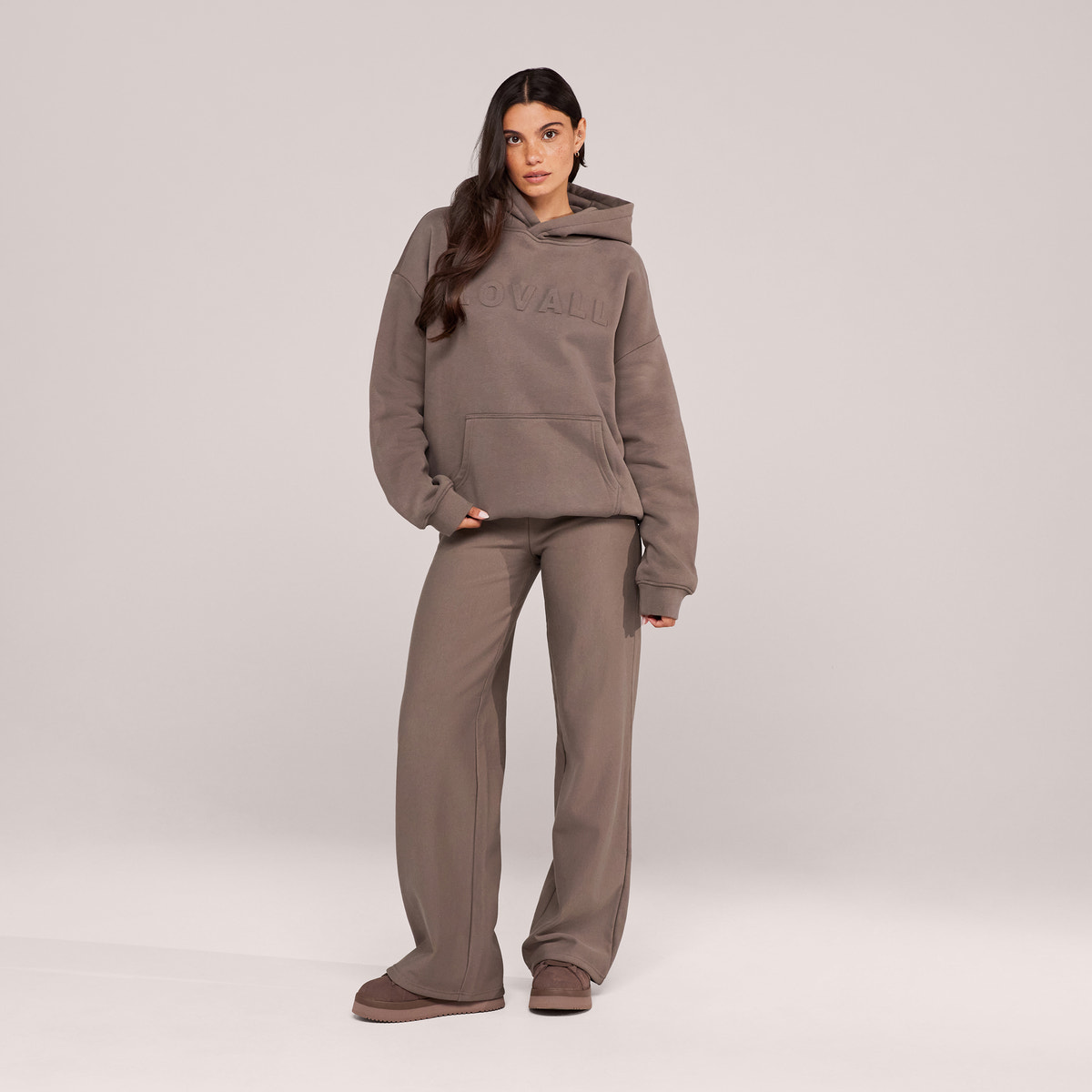 Winterhose mit weitem Bein – Black Coffee