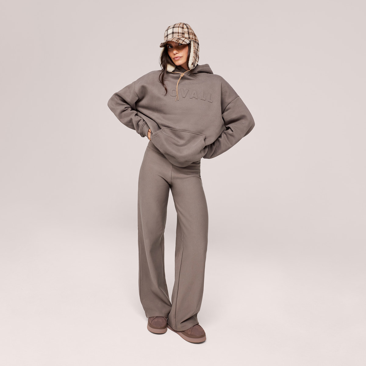 Winterhose mit weitem Bein – Black Coffee