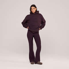 Schwerer Oversized Hoodie - Espressobraun