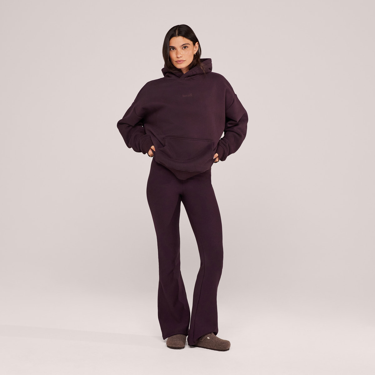 Schwerer Oversized Hoodie - Espressobraun