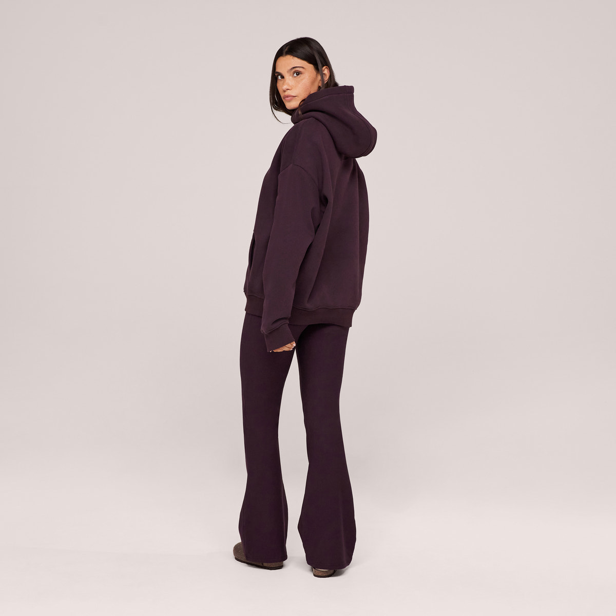 Schwerer Oversized Hoodie - Espressobraun