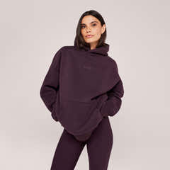 Schwerer Oversized Hoodie - Espressobraun