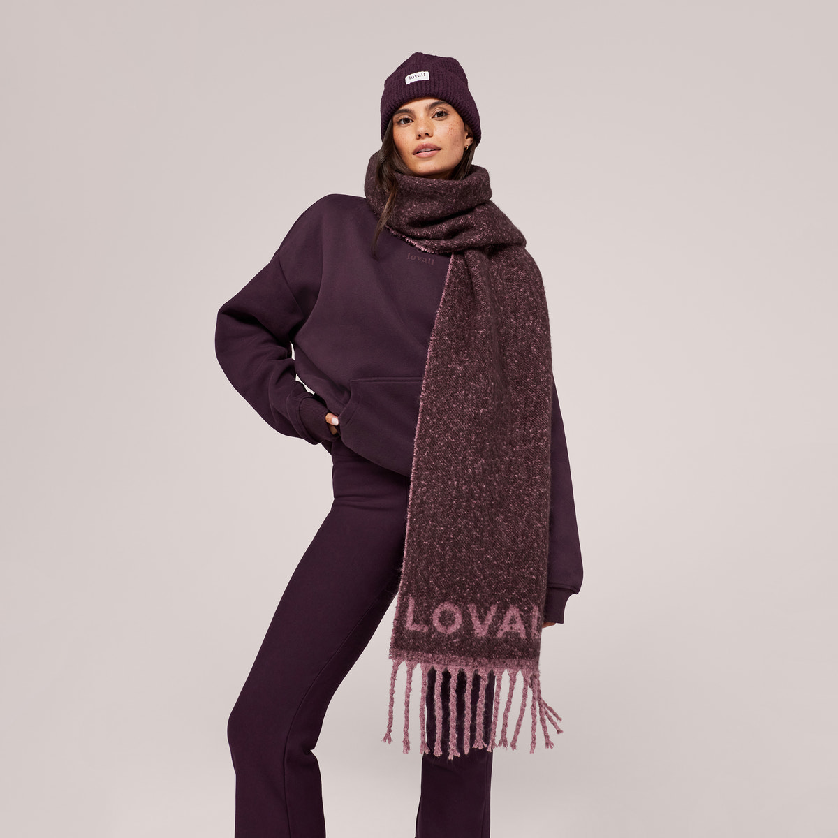 Schwerer Oversized Hoodie - Espressobraun