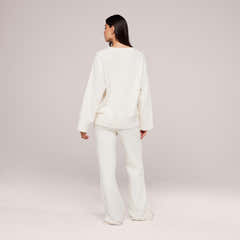 Lovall Strickpullover Oversize – Off-White