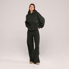 Schwerer Oversized Hoodie - Espressobraun