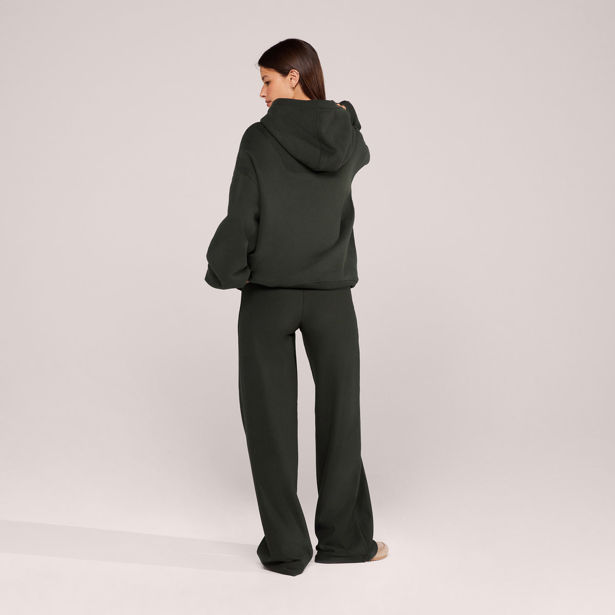 Schwerer Oversized Hoodie - Espressobraun