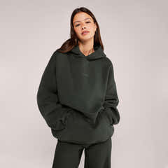 Schwerer Oversized Hoodie - Espressobraun