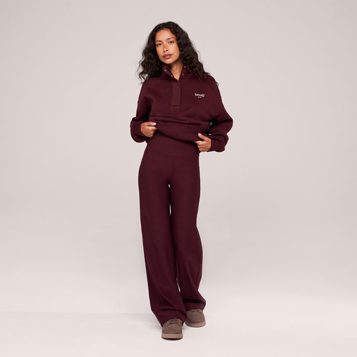 Winterhose mit weitem Bein – Black Coffee