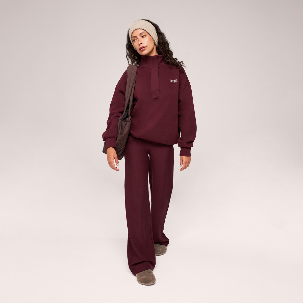 Winterhose mit weitem Bein – Black Coffee