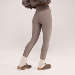Winter Alltagsleggings mit hohem Bund - Black Coffee
