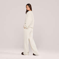 Schweres Oversized Campus-Sweatshirt – Mokka