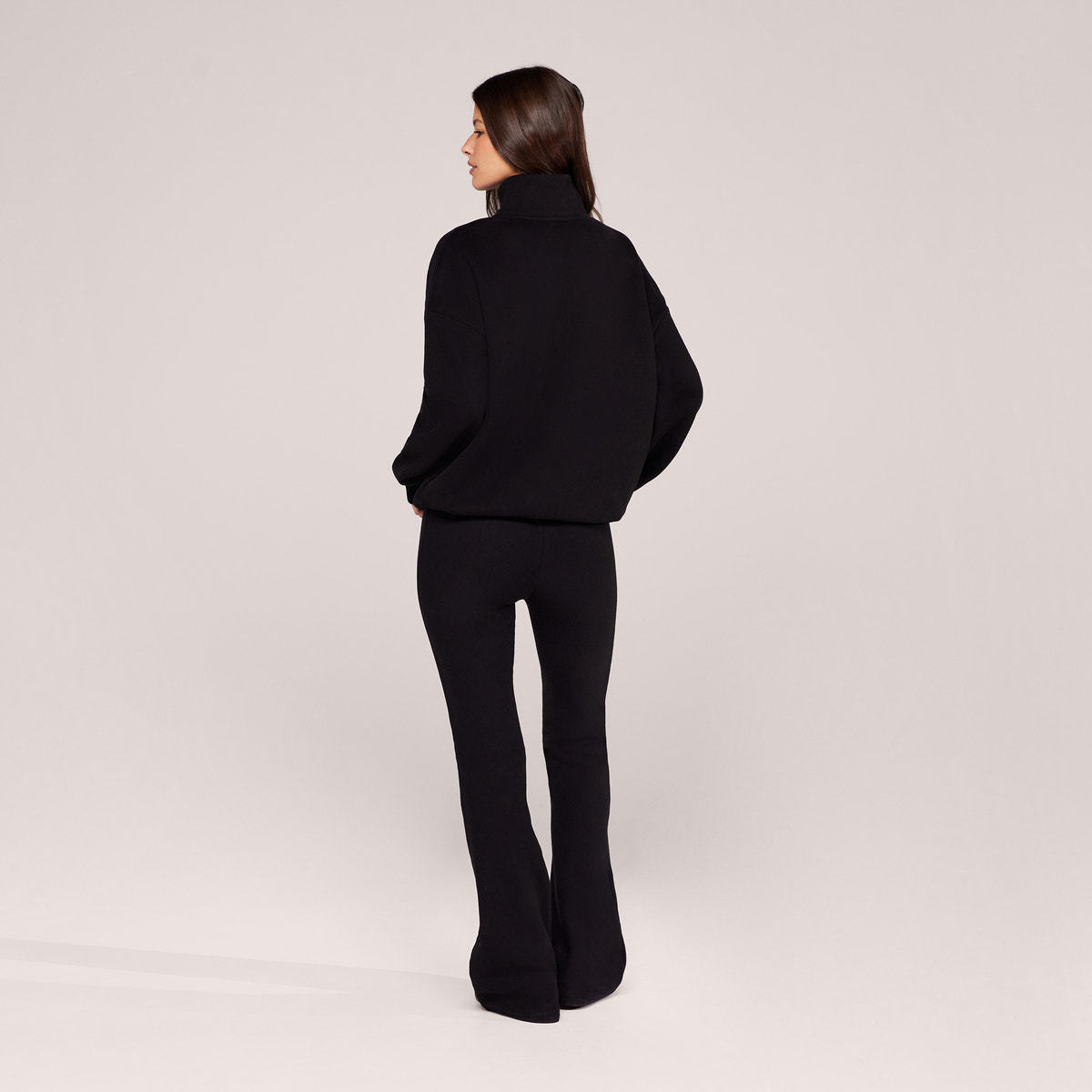 Winter-Schlaghosen-Leggings - Schwarz