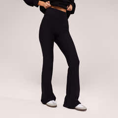 Winter-Schlaghosen-Leggings - Schwarz