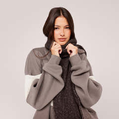 Schweres Oversized Campus-Sweatshirt – Mokka