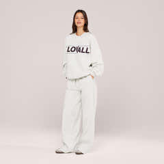 Schweres Oversized Campus-Sweatshirt – Mokka