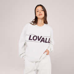 Schweres Oversized Campus-Sweatshirt – Mokka