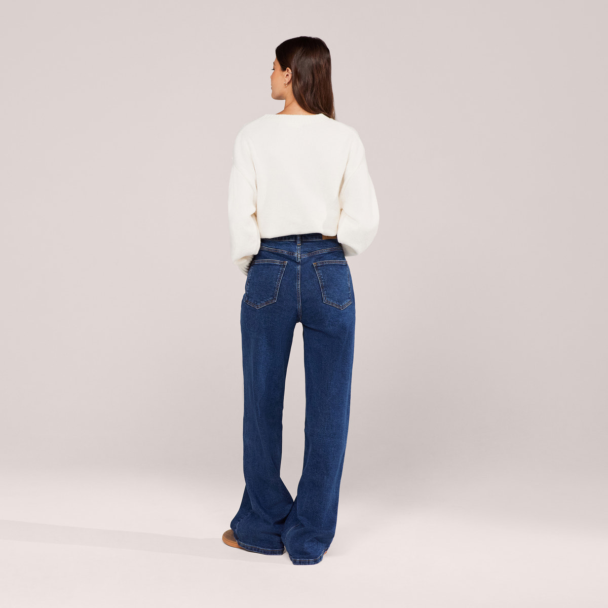 Wide Leg Jeans - Dunkelblau