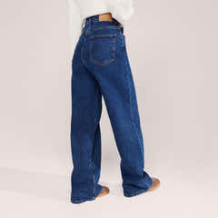 Wide Leg Jeans - Dunkelblau