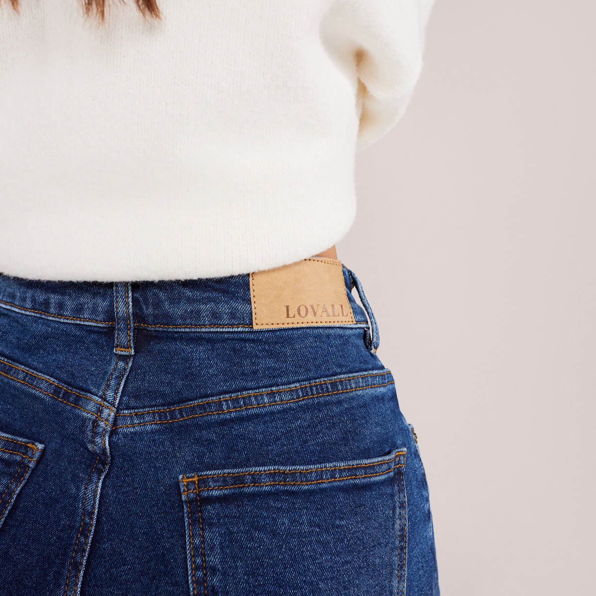 Wide Leg Jeans - Dunkelblau