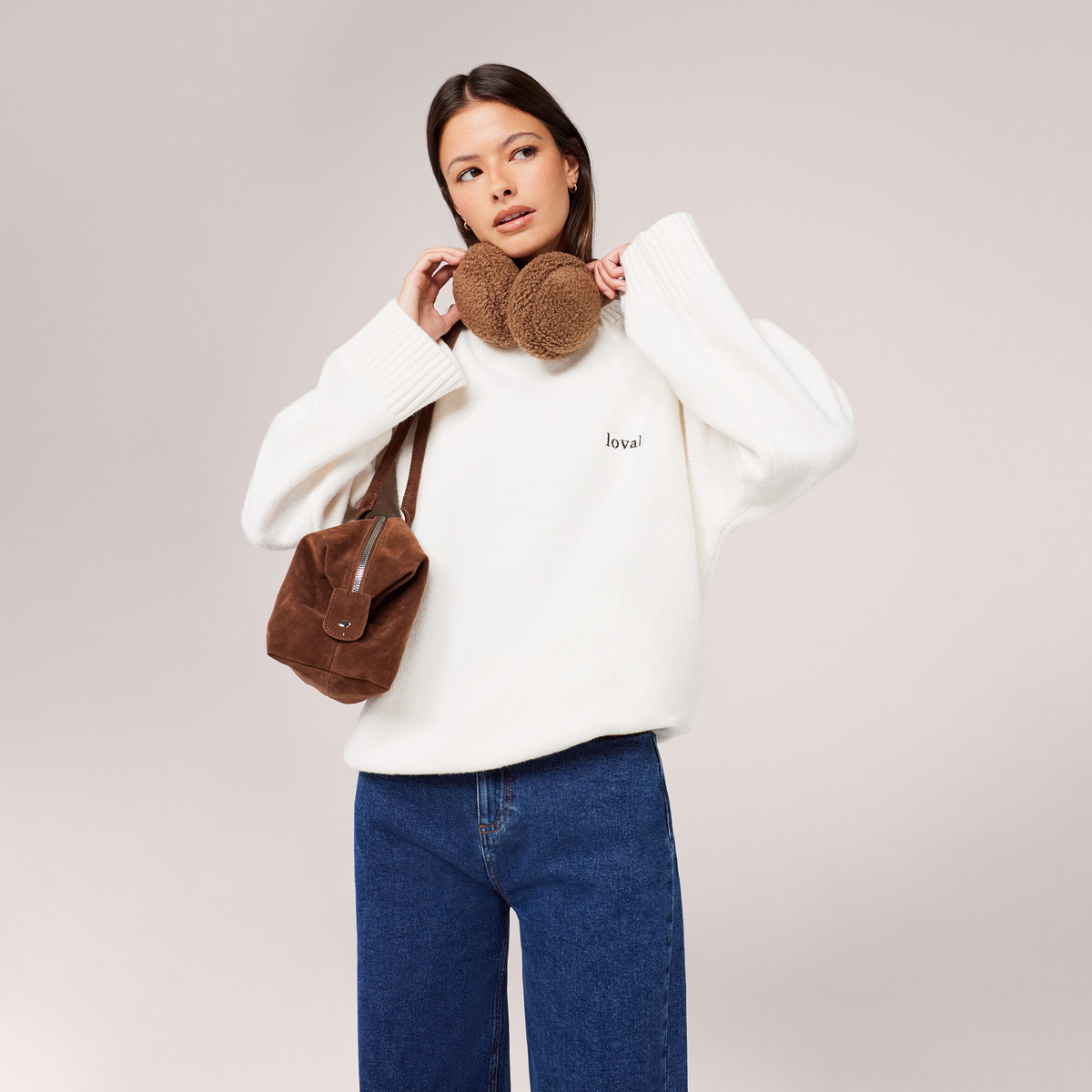 Wide Leg Jeans - Dunkelblau