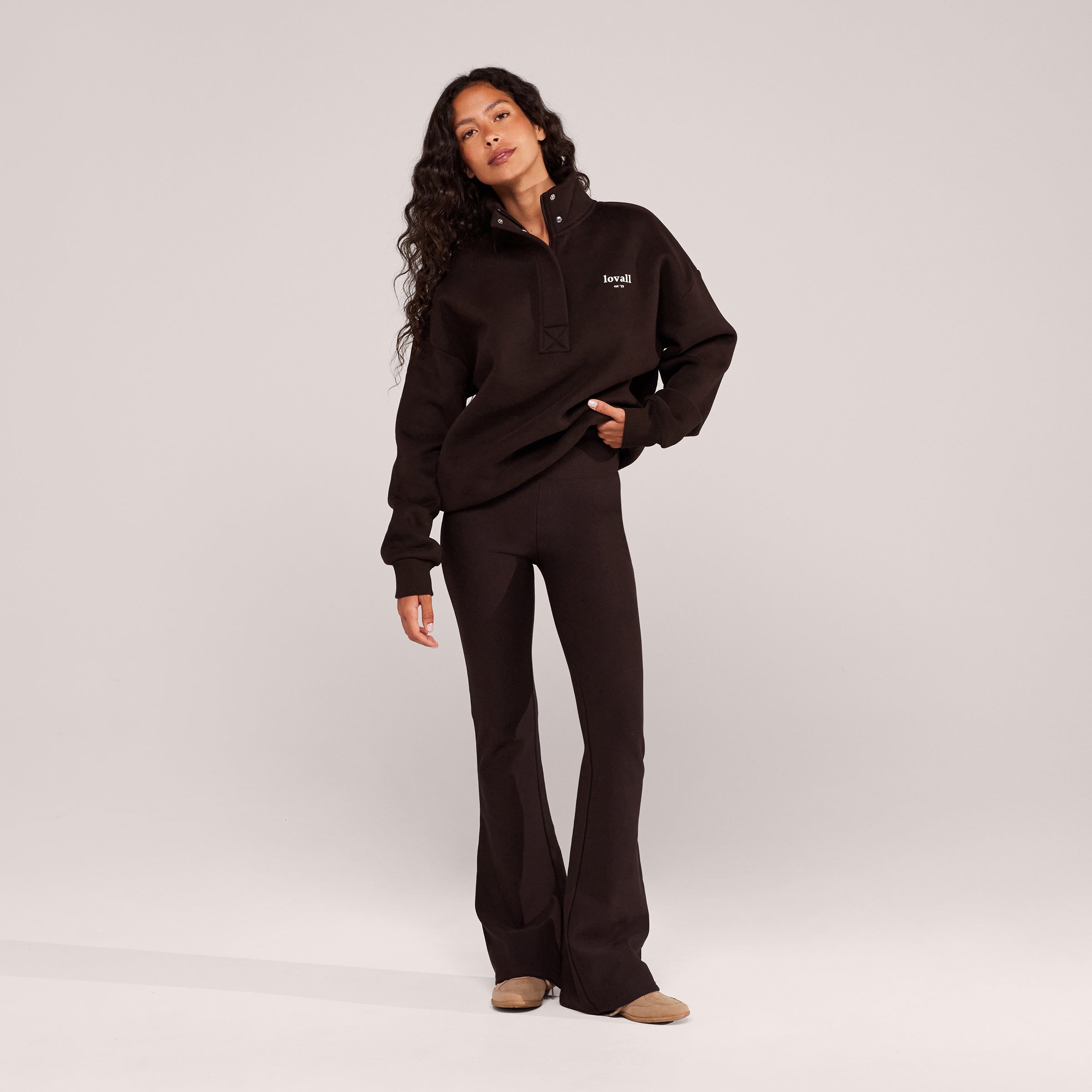 Winter-Flare-Leggings – Espressobraun