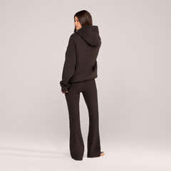 Winter Flare Leggings – Schwarzer Kaffee