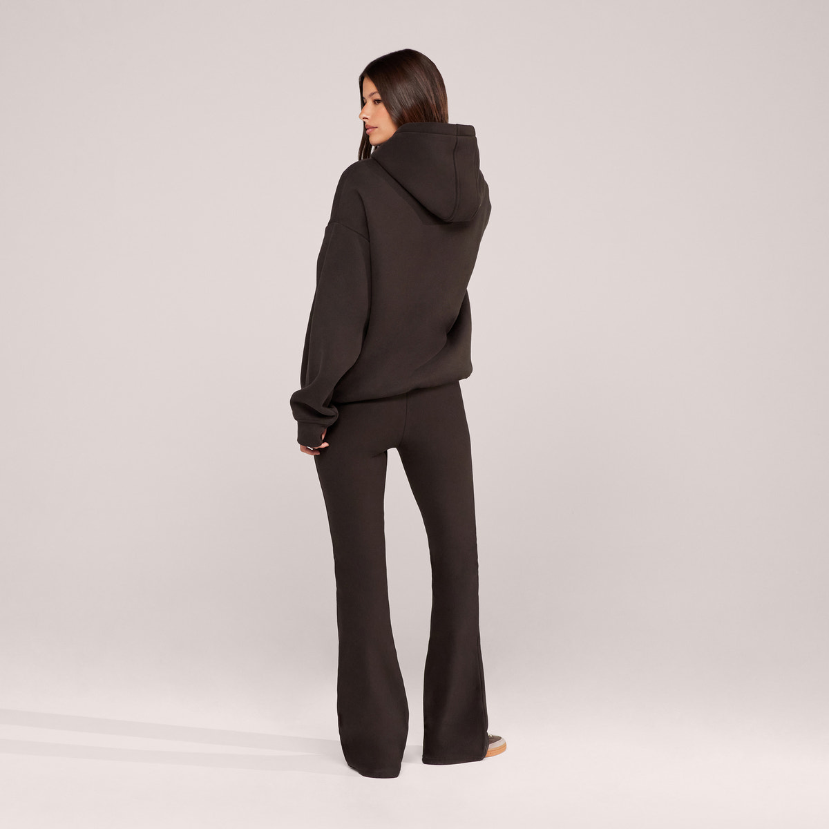 Winter Flare Leggings – Schwarzer Kaffee