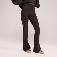 Winter Flare Leggings – Schwarzer Kaffee