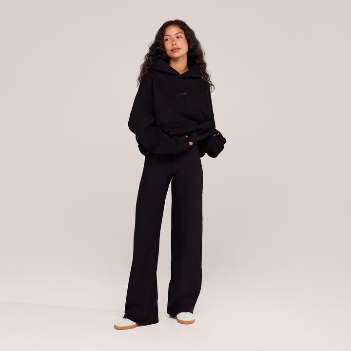 Winterhose mit weitem Bein – Schwarz