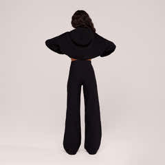 Winterhose mit weitem Bein – Schwarz