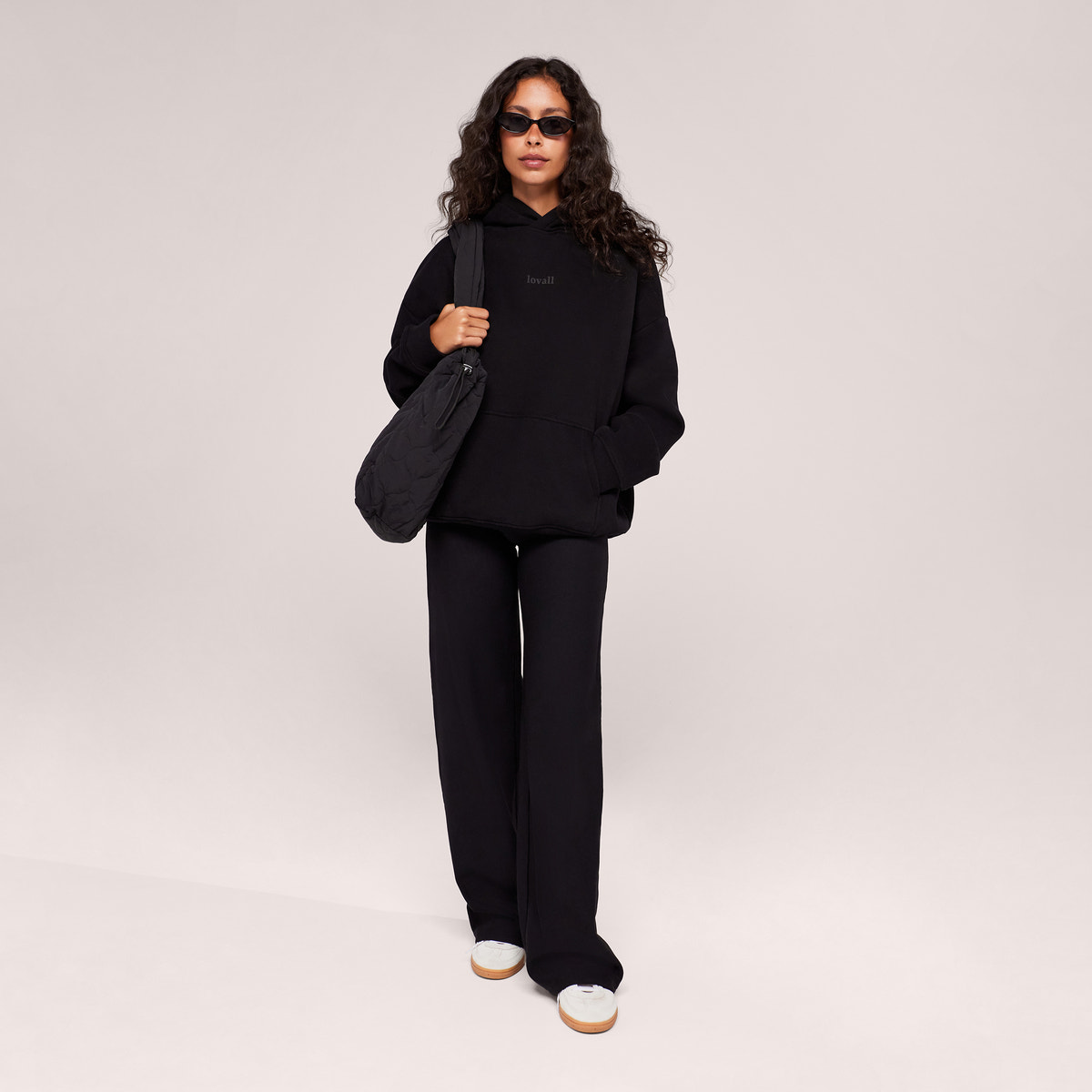 Winterhose mit weitem Bein – Schwarz