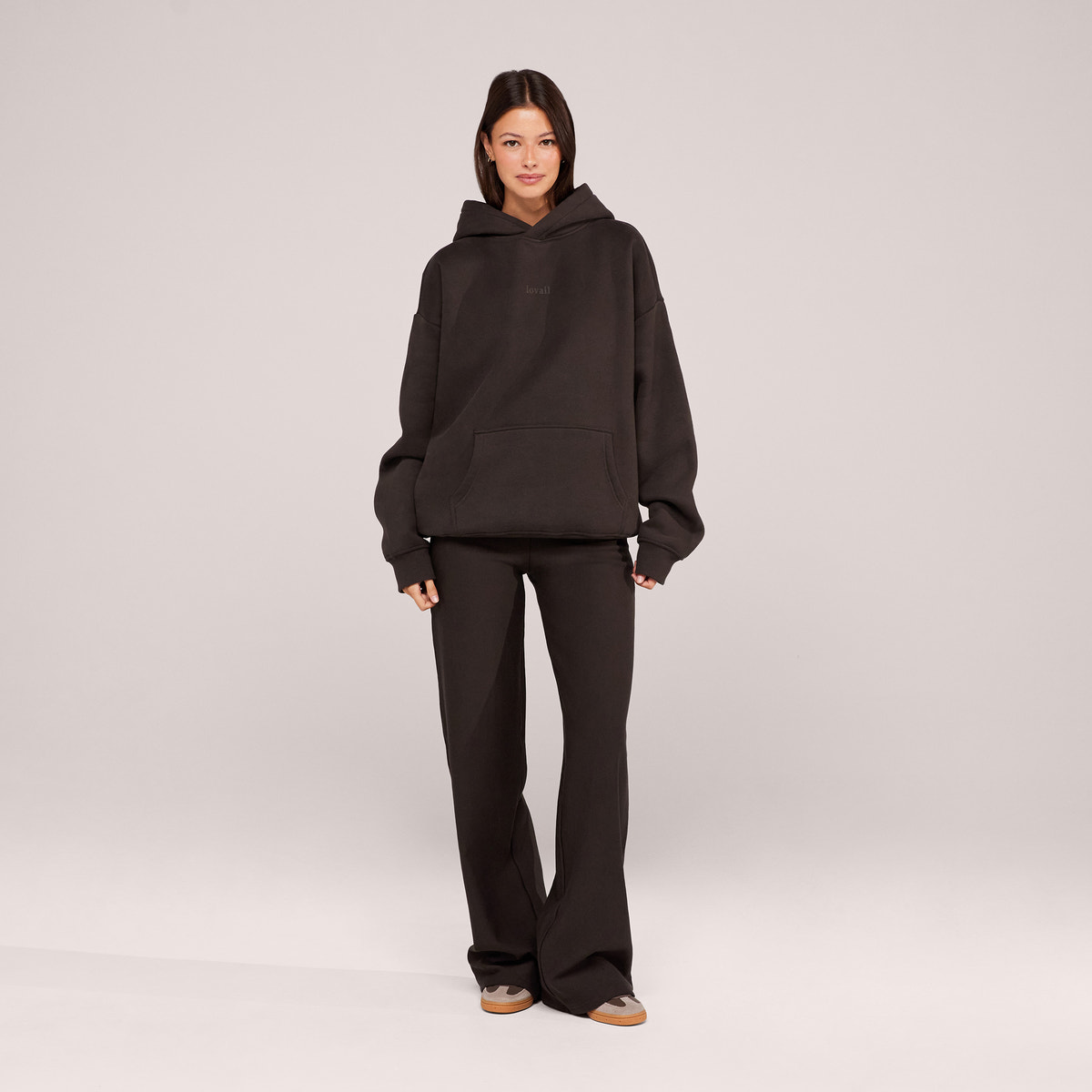 Winterhose mit weitem Bein – Black Coffee